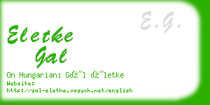 eletke gal business card